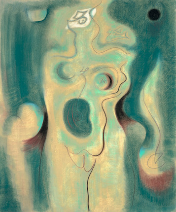 ANDRÉ MASSON (1896-1987) Nu à la flamme 101 x 83,4 cm (Peint en 1944) image 1